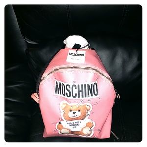 Moschino Safety Pin Teddy Backpack NWT!